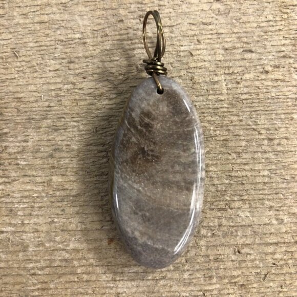 Natural Feathery Jasper Necklace Pendant - Picture 3 of 5